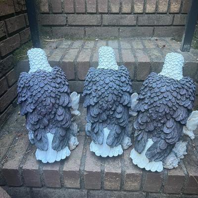 Garden Owl Decoys & Bald Eagle Statues (G-RG)