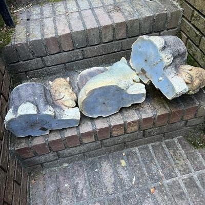 Puppy Fountain Plus Animal Statues & Planters (G-RG)