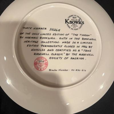 Six Norman Rockwell Plates (BDF-MG)