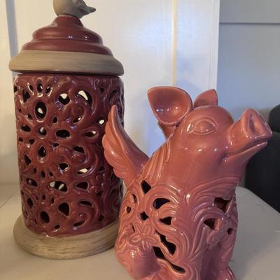 Ceramic Garden Decor- 10” and 15” Tall