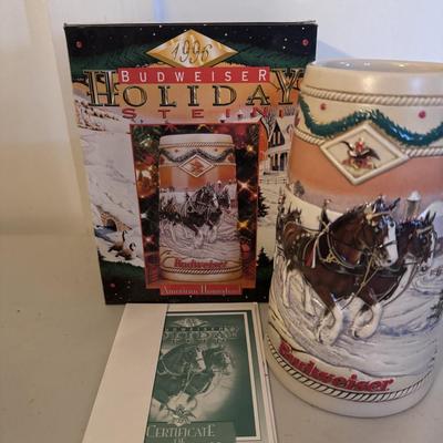Budweiser Collectible Holiday Steins