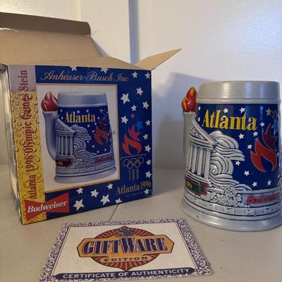 Budweiser 1996 Atlanta Olympics Stein