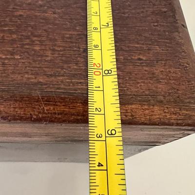 Antique Wooden Slotted Desktop Box