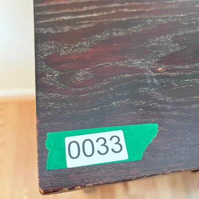 Antique Bagby Furniture Side Table - Original Casters
