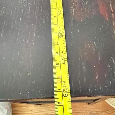 Antique Bagby Furniture Side Table - Original Casters