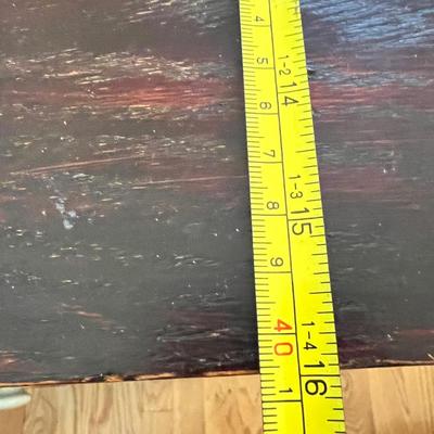 Antique Bagby Furniture Side Table - Original Casters