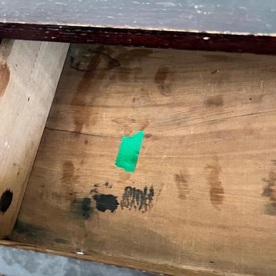 Antique Bagby Furniture Side Table - Original Casters
