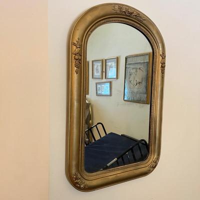 Antique Guilt Framed Mirror