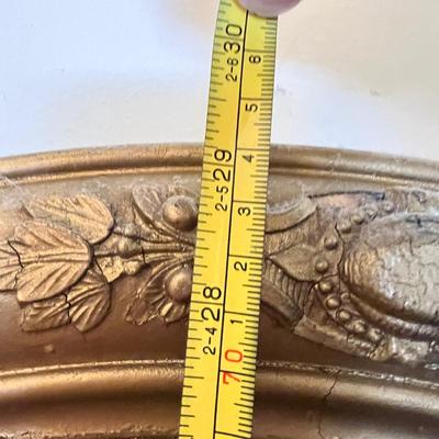 Antique Guilt Framed Mirror