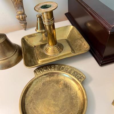 Vintage Contemp. Decorative Lot - Bombay Co., Brass, Wall Sconces etc.