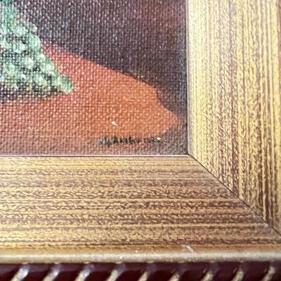 Antique Vintage Art Lot - Metal Hanging Candle Holder, Sheet Music, Oil Painting etc.