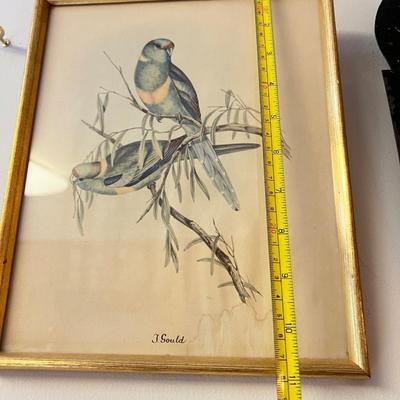 Antique Vintage Art Lot - Metal Hanging Candle Holder, Sheet Music, Oil Painting etc.