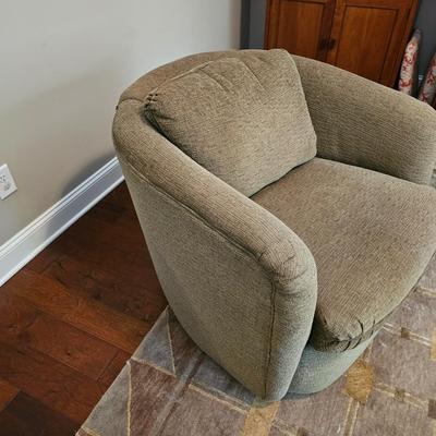 Swivel Fabric Arm Chair (LR-JS)