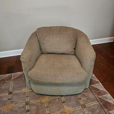 Swivel Fabric Arm Chair (LR-JS)