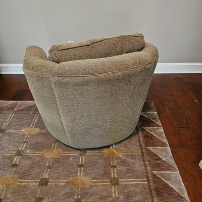 Swivel Fabric Arm Chair (LR-JS)