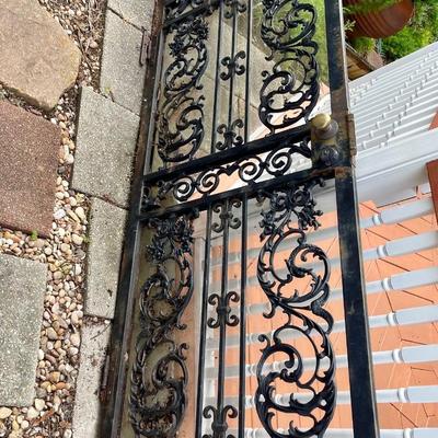 Wrought iron security door