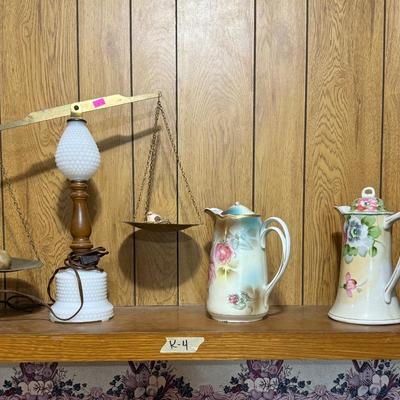 Decorative Scale & Pitchers