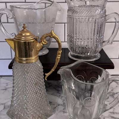 Vintage Glass Pitchers