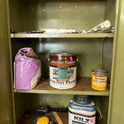 Cabinet with painting items
