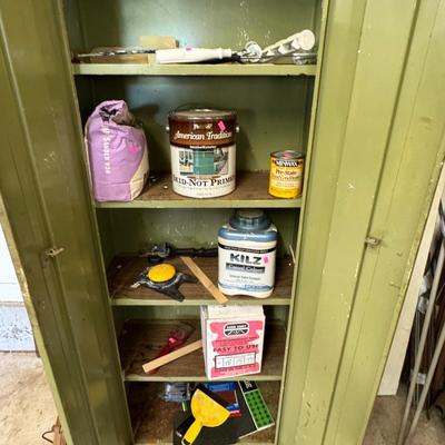 Cabinet with painting items