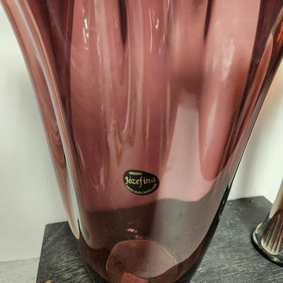 Violet vases