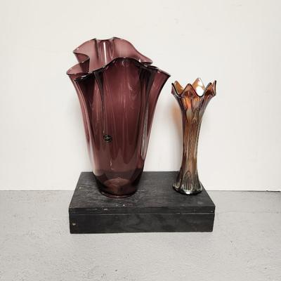 Violet vases