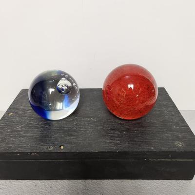 Pair of paperweights
