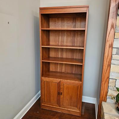 Four Shelf Wood Storage Cabinet (LR-JS)