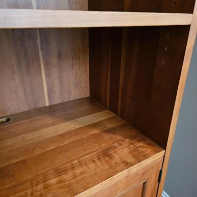 Four Shelf Wood Storage Cabinet (LR-JS)