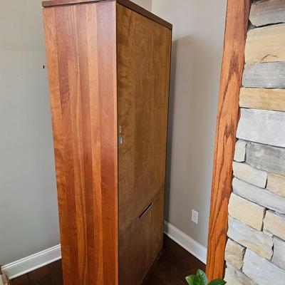 Four Shelf Wood Storage Cabinet (LR-JS)