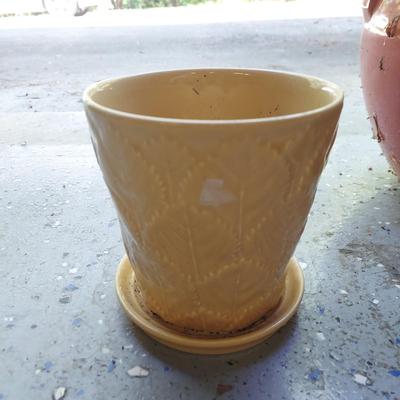 Four Ceramic Plant Pots (G-BBL)