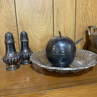 Silver plated dishes