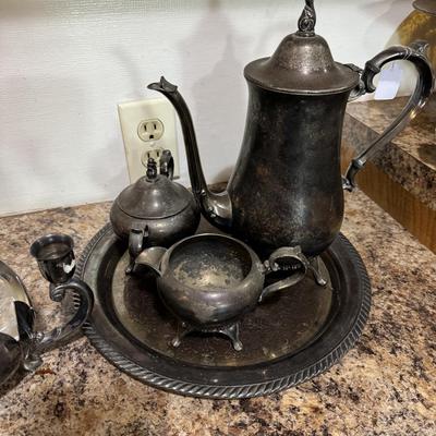 Silver plated dishes