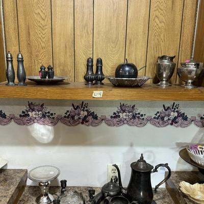 Silver plated dishes