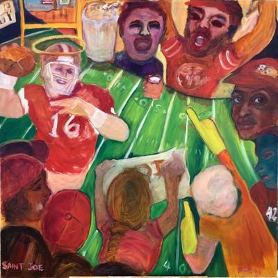 118 "Saint Joe" 1993 Oil on Canvas by Ellen Into