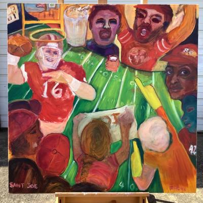 118 "Saint Joe" 1993 Oil on Canvas by Ellen Into