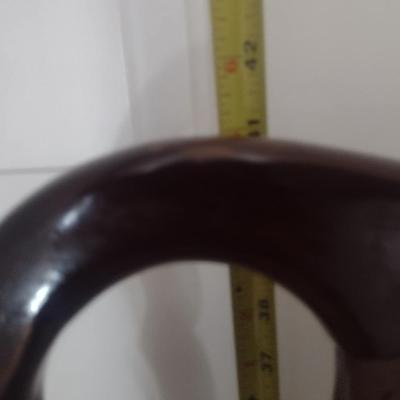 Set of Seven Wooden Dining Chairs with Upholstered Seats