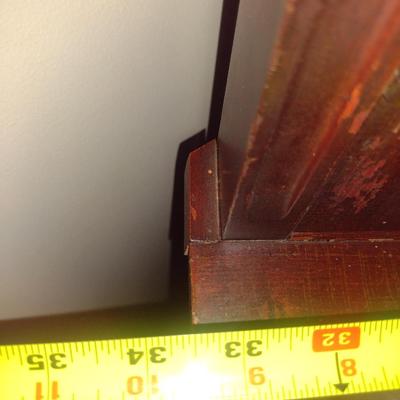 Vintage Wooden Corner Hutch (No Contents)