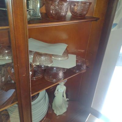 Vintage Wooden Corner Hutch (No Contents)