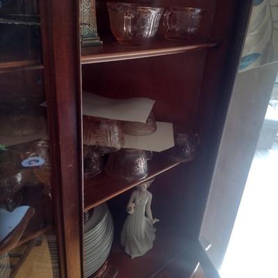 Vintage Wooden Corner Hutch (No Contents)