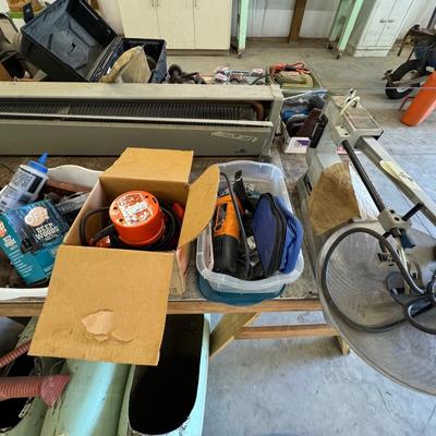 Tools and table