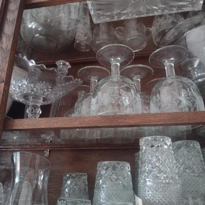 Wooden Buffet with Hutch Top (No Contents)