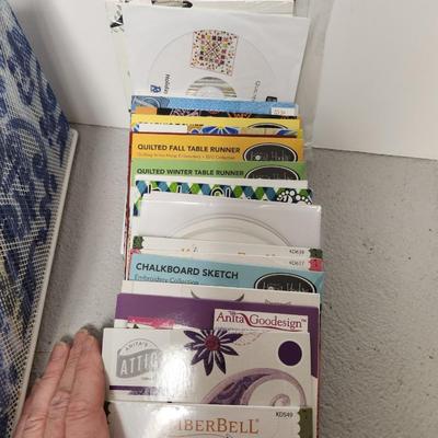 Metal basket of embroidery disks