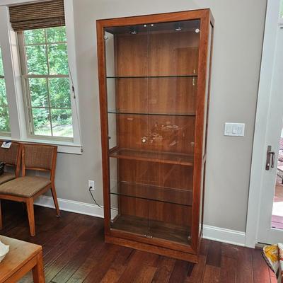 Stickley Glass Door Lighted Display Cabinet (DR-JS)