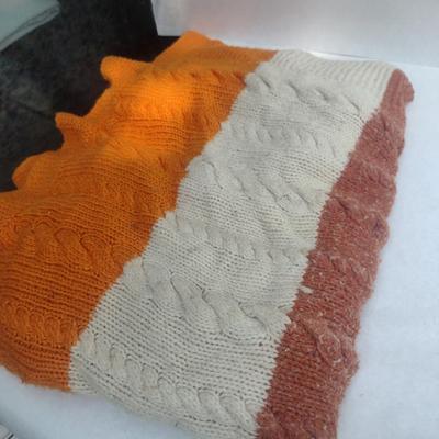 Collection of Hand Made Afghan Throws- Four Pieces
