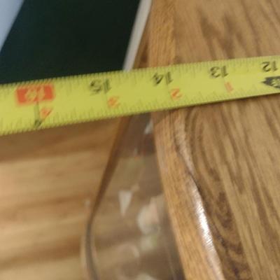 Wooden Bow Front Curio Cabinet with Glass Shelves (No Contents)