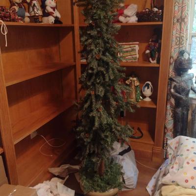 Artificial Tree- Measures Approx 12" Wide, 69" Tall