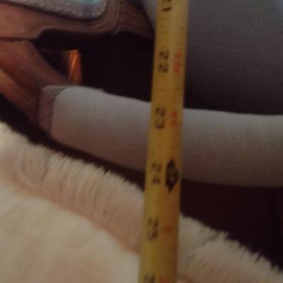 Wooden Framed Accent Chair with Upholstered Seat and Back