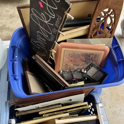 Tupperware & frames