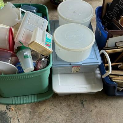 Tupperware & frames